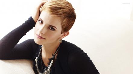 Blondes women emma watson actress short hair wallpaper