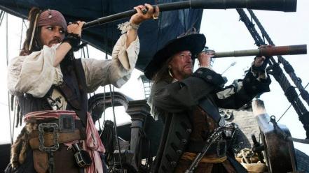 Captain jack sparrow gregory peck hector barbossa wallpaper