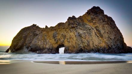 Landscapes rocks sea wallpaper