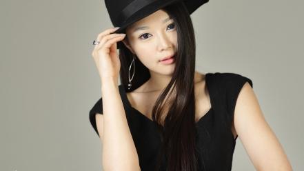 Models asians black hair lee eun seo wallpaper