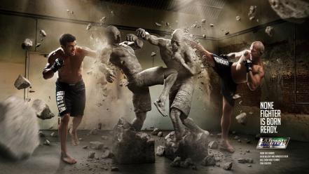 Ufc statues artwork photomanipulation wanderlei silva leisure wallpaper
