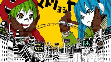 Vocaloid hatsune miku megpoid gumi matryoshka wallpaper