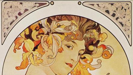 Alphonse mucha artwork wallpaper