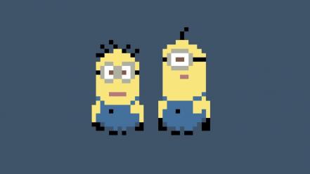 Despicable me minions pixels wallpaper
