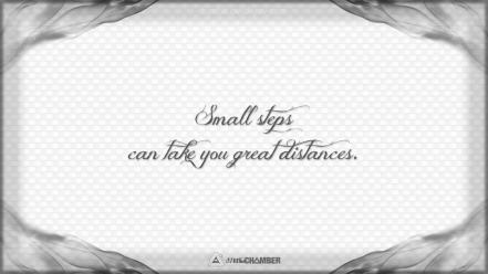 Video games quotes grayscale steps wisdom motivational antichamber wallpaper