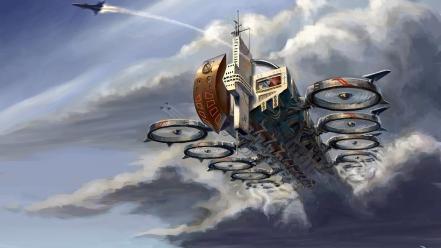Artwork airship wallpaper