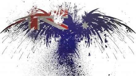 Eagles flags australia white background wallpaper