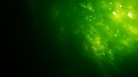 Green abstract digital art artwork senzune wallpaper