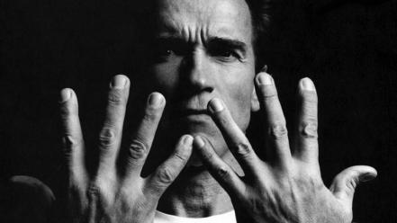Hands men grayscale arnold schwarzenegger wallpaper