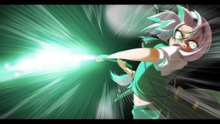 Katana weapons konpaku youmu short hair swords wallpaper