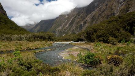 Mountains nature rivers wallpaper