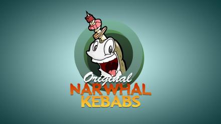 Narwhal shish kabob wallpaper