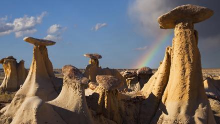 New mexico badlands rock formations wallpaper