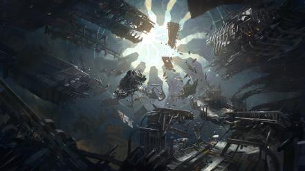 Video games futuristic artwork halo 4 wallpaper