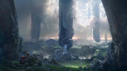 Video games futuristic artwork halo 4 wallpaper