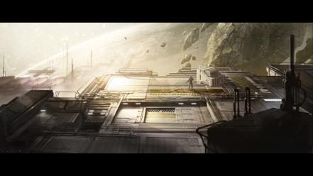 Video games futuristic artwork halo 4 wallpaper