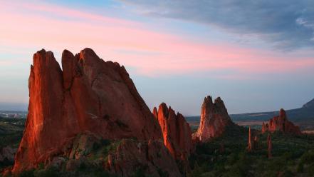 White arizona plateau rock formations wallpaper