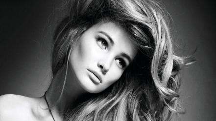 Women models artwork faces wallpaper
