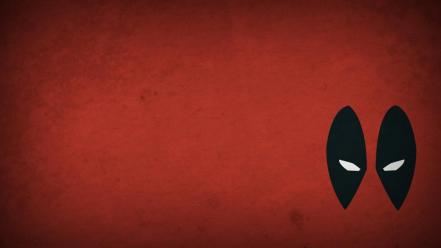 Deadpool wade wilson marvel comics blo0p eyes minimalistic wallpaper