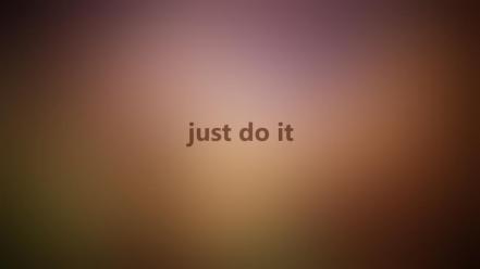 Blurred motivation just do it motivational inspiration wallpaper