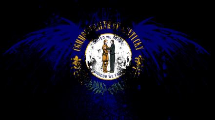 Eagles hawk flags usa kentucky state wallpaper