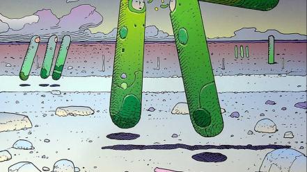 Fiction artwork traditional art moebius french artist wallpaper