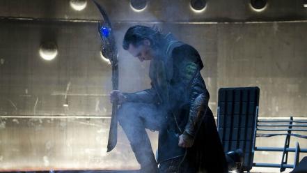 Loki tom hiddleston the avengers (movie) sceptres wallpaper