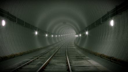 Metro subway tunnels wallpaper