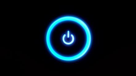 Minimalistic power button wallpaper