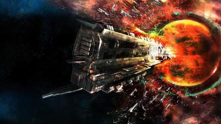 Outer space eve online fantasy art rokh wallpaper