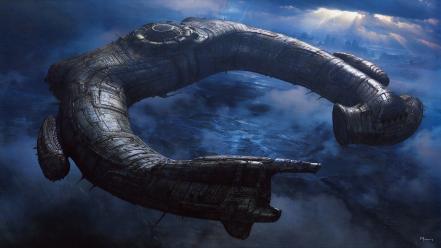 Prometheus spaceships artwork wallpaper