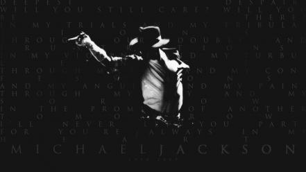 Typography grayscale michael jackson singers tribute wallpaper
