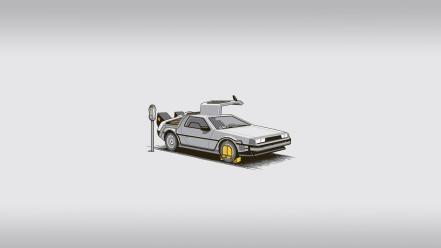 Back to the future fun art wallpaper