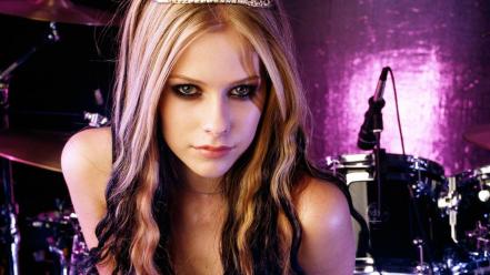 Blondes avril lavigne white faces wallpaper