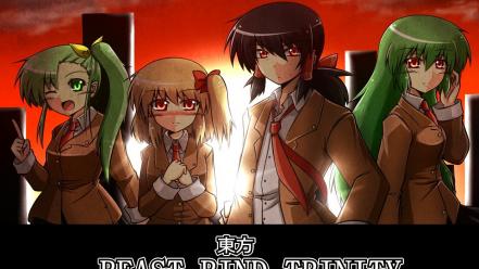Hakurei reimu flandre scarlet kazami yuuka daiyousei wallpaper