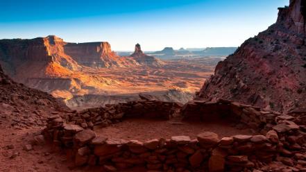 Landscapes false utah national park kiva united wallpaper