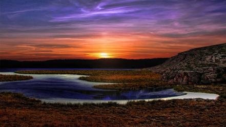 Nature cold evening wallpaper
