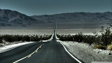 Nature route 66 roads (illustrator) wallpaper