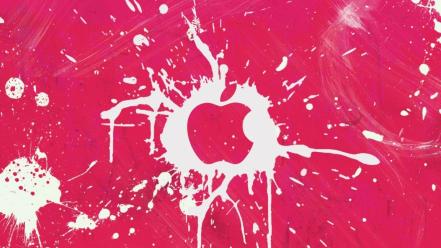 Pink apples wallpaper