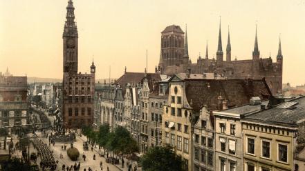 Poland danzig palace gdansk old photo photography wallpaper
