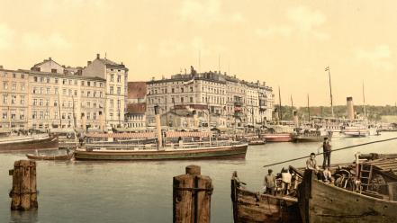 Poland palace cities szczecin old photo photography wallpaper