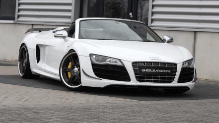 White cars audi r8 gt spyder wallpaper