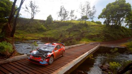 Wrc rally car crashed wallpaper