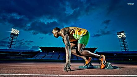 Athletes usain bolt speed wallpaper