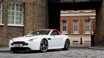 Cars vantage convertible white aston martin v12 cabrio wallpaper