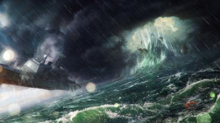 Fantasy art digital science fiction artwork vortex wallpaper