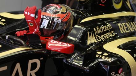 Formula one renault lotus romain grosjean wallpaper