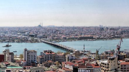 Istanbul galata tower bridge halic bogaz wallpaper