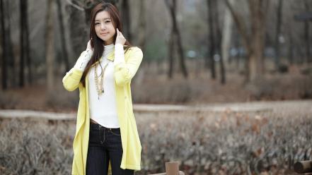 Women models asians korean choi yu jung wallpaper
