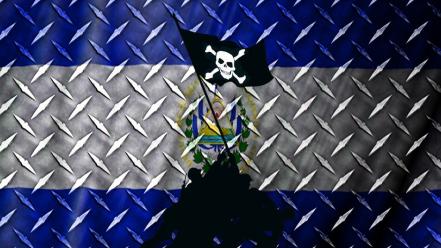 Hackers banner bandera salvador, america, hacer sorcerermanu wallpaper
